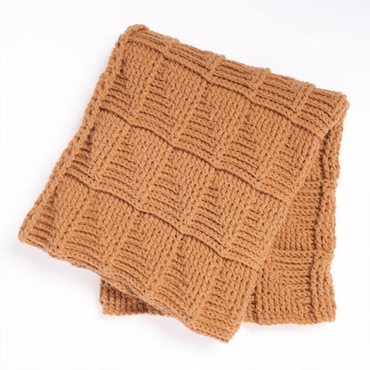 Bernat Embossed Faux-Miter Crochet Throw Bernat Embossed Faux-Miter Crochet Throw