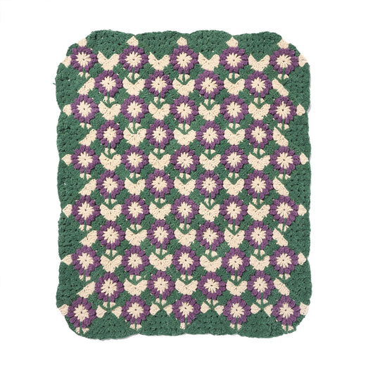 Bernat Flower Patch Crochet Blanket