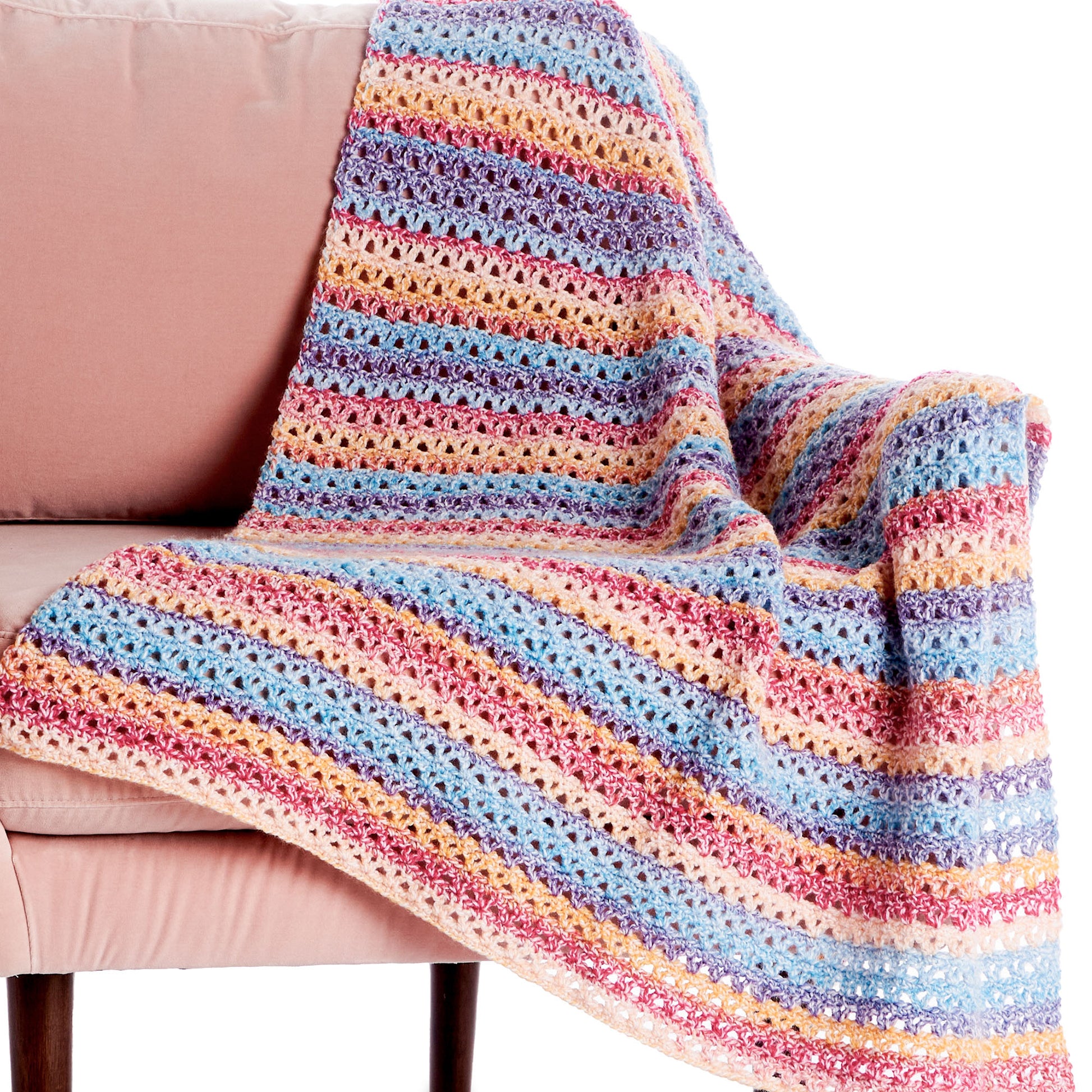 Bernat Rambling Crochet Lap Blanket