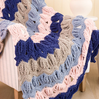 Bernat Vintage Fan Ripple Crochet Blanket Bernat Vintage Fan Ripple Crochet Blanket