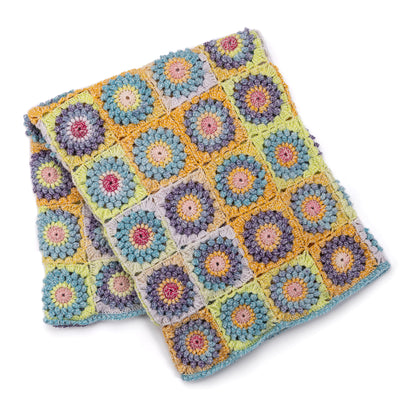 Bernat Starburst Texture Crochet Blanket A crochet blanket with a starburst texture, Version 2