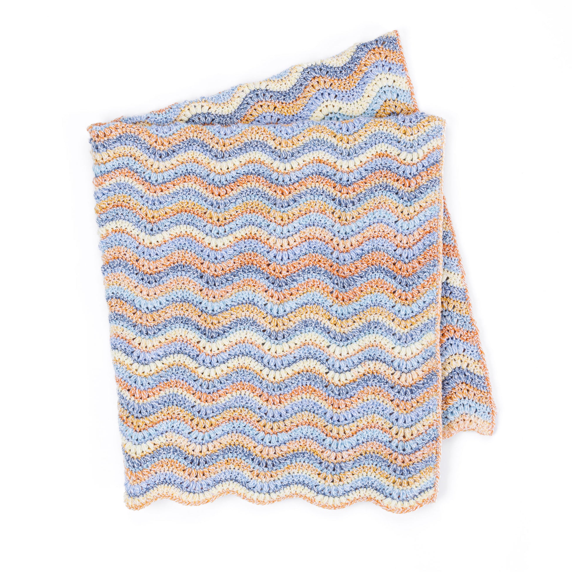 Bernat Rippled Puff Stitch Crochet Blanket