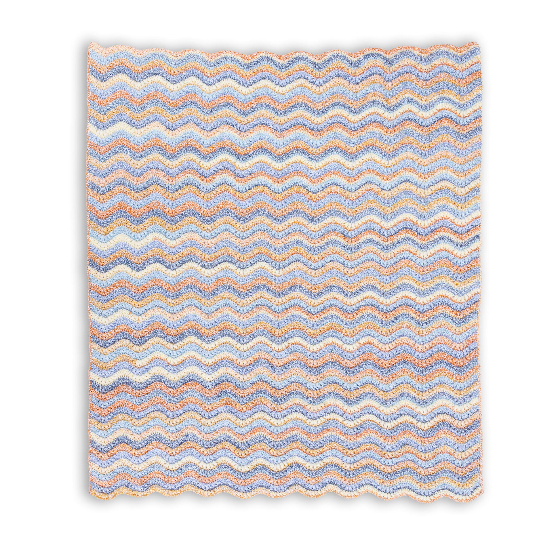 Bernat Rippled Puff Stitch Crochet Blanket