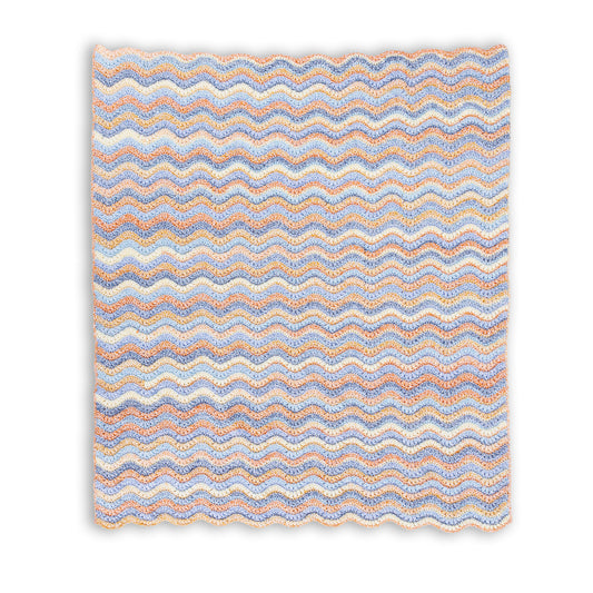 Bernat Rippled Puff Stitch Crochet Blanket