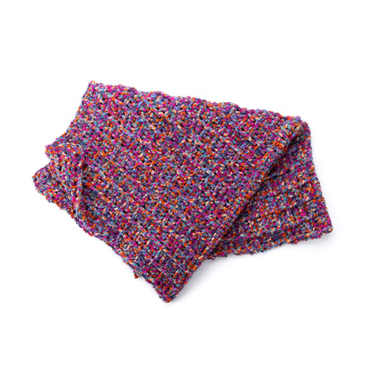 Bernat Pixel Prism Crochet Waffle Stitch Throw Bernat Pixel Prism Crochet Waffle Stitch Throw