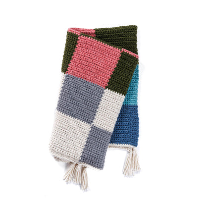 Bernat Crochet Contrast Check Blanket Bernat Crochet Contrast Check Blanket