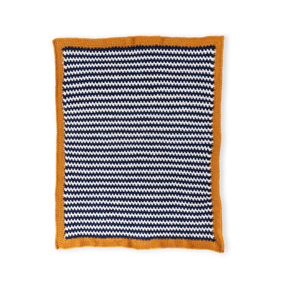 Bernat Ticking Stripe Crochet Blanket Bernat Ticking Stripe Crochet Blanket