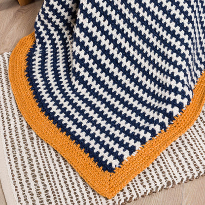 Bernat Ticking Stripe Crochet Blanket Bernat Ticking Stripe Crochet Blanket