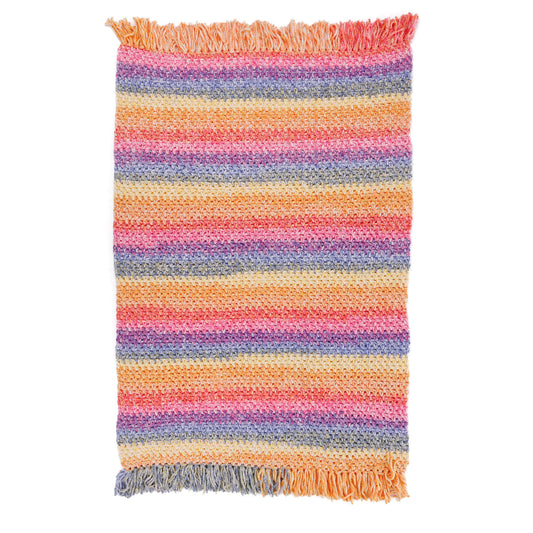 Bernat Morning Moss-Stitch Crochet Blanket