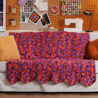Bernat Candy Crochet Chevron Blanket Bernat Candy Crochet Chevron Blanket