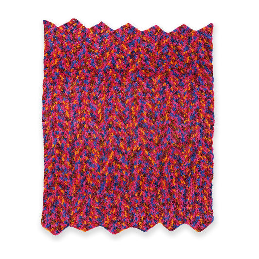 Bernat Candy Crochet Chevron Blanket