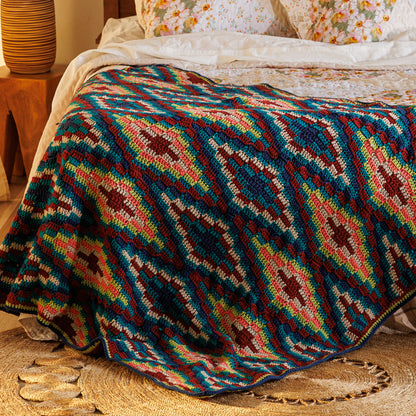 Bernat Diamond Dancer Crochet Blanket Bernat Diamond Dancer Crochet Blanket