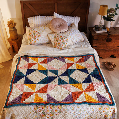 Bernat GeoSquares Crochet Blanket Bernat GeoSquares Crochet Blanket