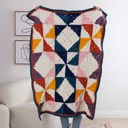 Bernat GeoSquares Crochet Blanket Bernat GeoSquares Crochet Blanket