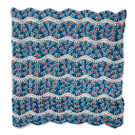 Bernat Rippling Reef Crochet Blanket