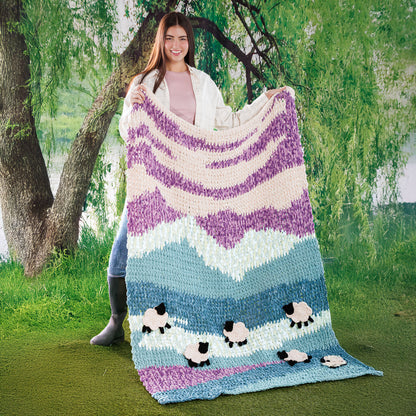 Bernat Crochet Sheep Valley Blanket Bernat Crochet Sheep Valley Blanket