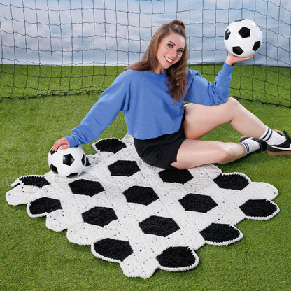 Bernat Crochet Soccer Ball Blanket Bernat Crochet Soccer Ball Blanket
