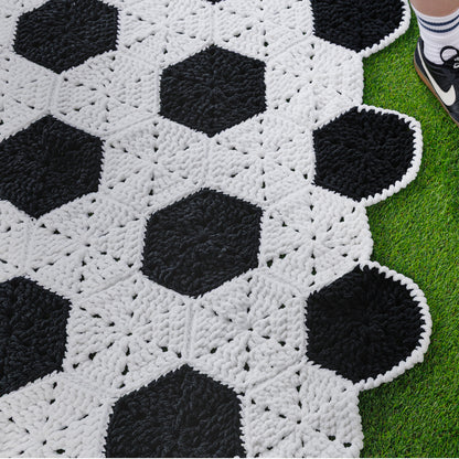 Bernat Crochet Soccer Ball Blanket Bernat Crochet Soccer Ball Blanket