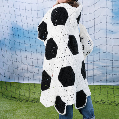 Bernat Crochet Soccer Ball Blanket Bernat Crochet Soccer Ball Blanket
