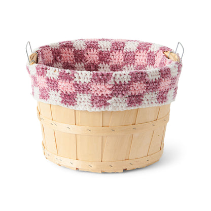 Bernat Crochet Gingham Bushel Basket Liner Version 2