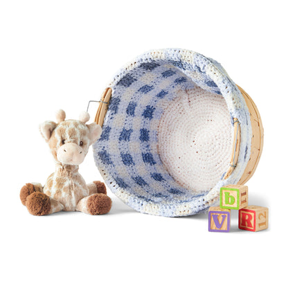 Bernat Crochet Gingham Bushel Basket Liner Version 1