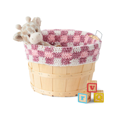 Bernat Crochet Gingham Bushel Basket Liner Version 2