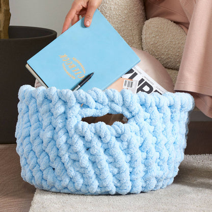 Bernat Crossed Stitch Crochet Basket Bernat Crossed Stitch Crochet Basket