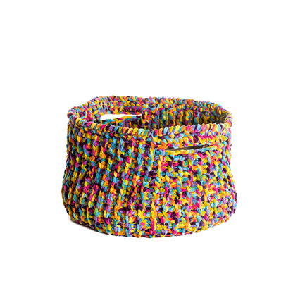 Bernat Pixelated Ridges Crochet Basket Bernat Pixelated Ridges Crochet Basket