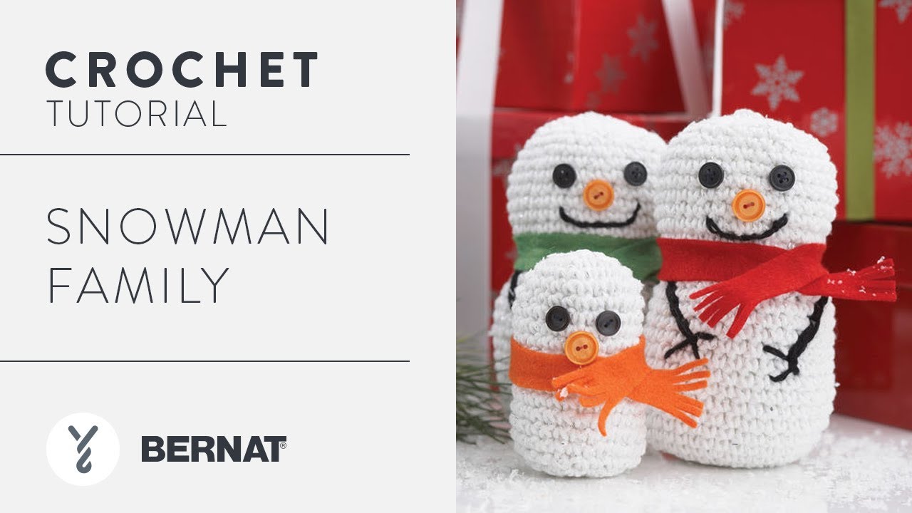 Bernat Snowman Family Crochet