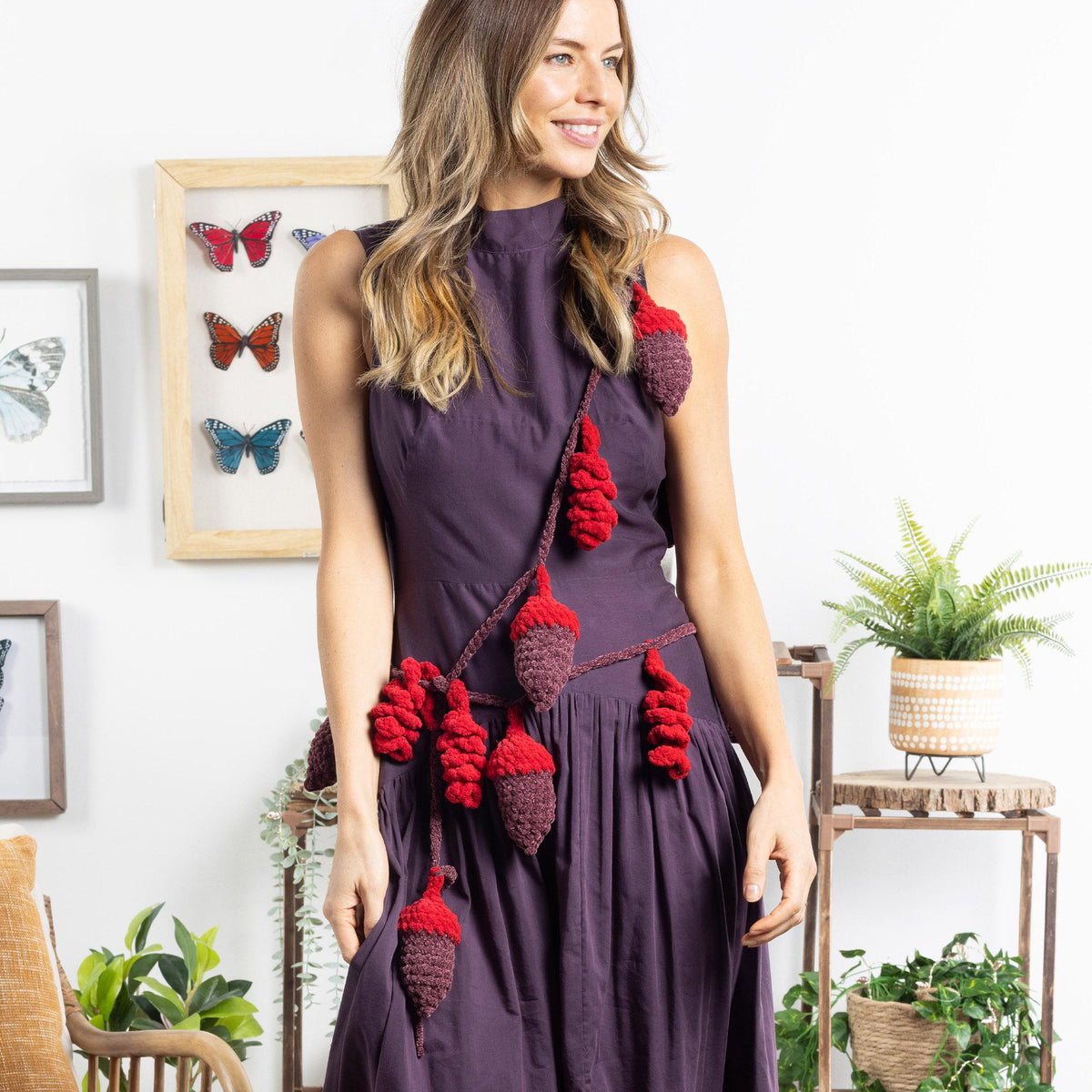 Crochet Garland made in Bernat Yarn