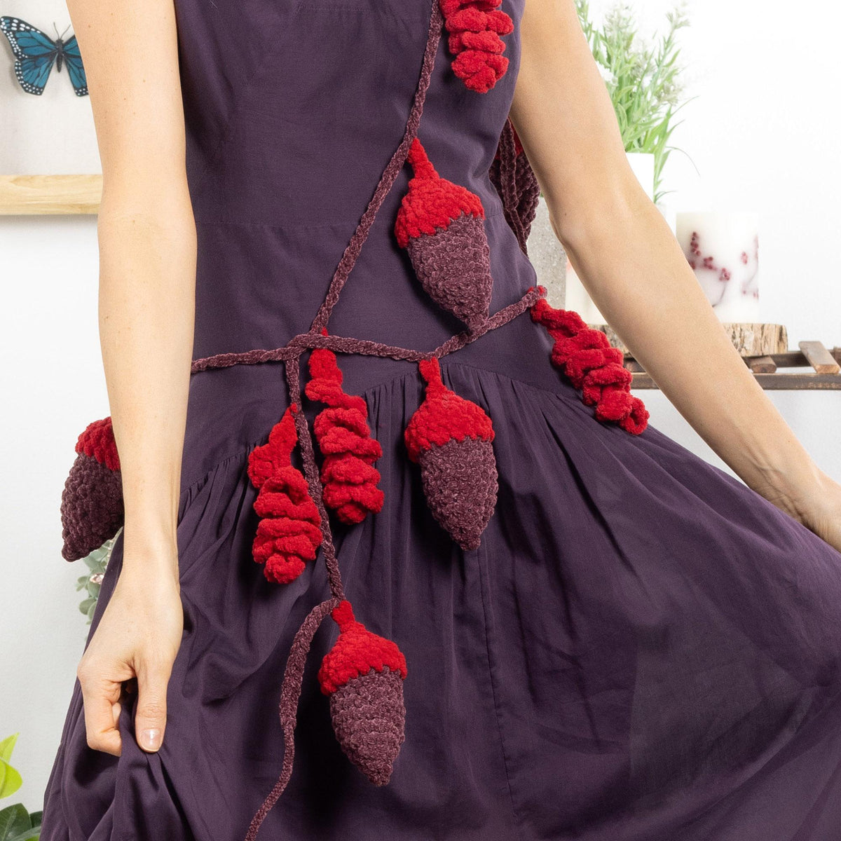 Crochet Garland made in Bernat Yarn