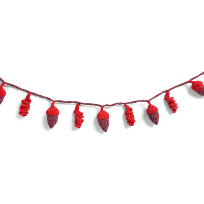 Bernat Crochet Acorn Garland Crochet Garland made in Bernat Yarn