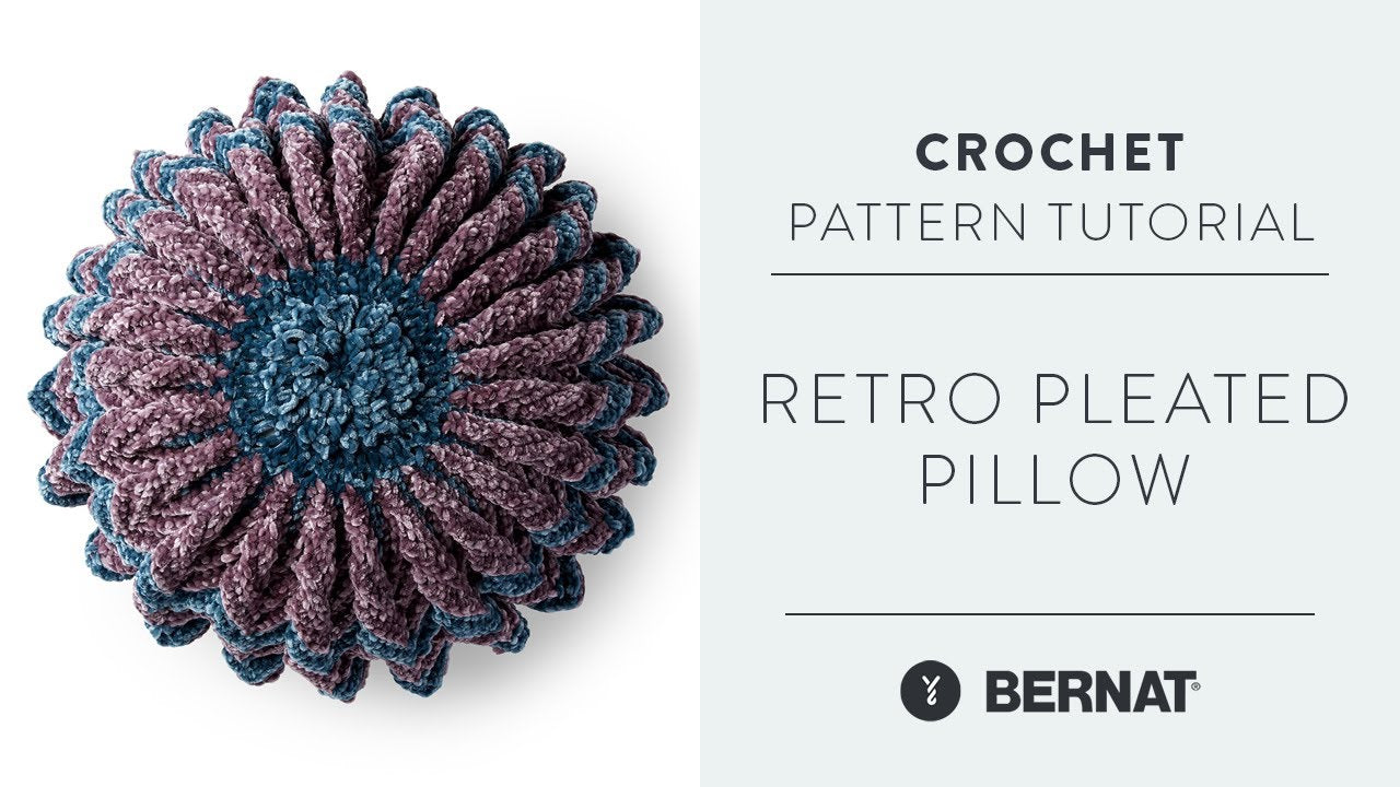 Bernat Crochet Pleated Pillow