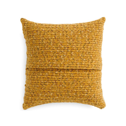 Bernat Felted Crochet Corrugated Pillow Cover Crochet Pillow Cover made in Bernat Felted Yarn