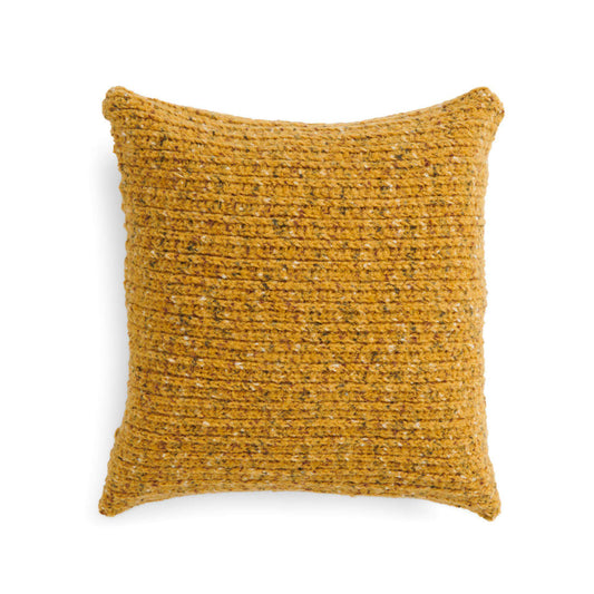Bernat Felted Crochet Corrugated Pillow Cover