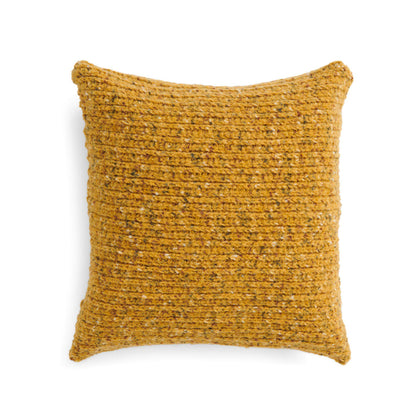 Bernat Felted Crochet Corrugated Pillow Cover Crochet Pillow Cover made in Bernat Felted Yarn