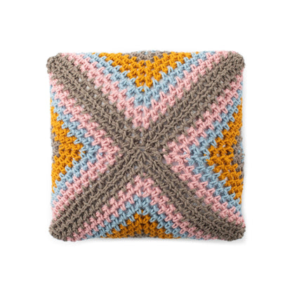Bernat Chonky Square Crochet Pillow Crochet Pillow made in Bernat Softee Chunky Yarn