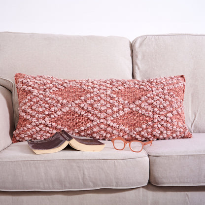 Bernat Bobble Diamonds Crochet Pillow Crochet Pillow Cover made in Bernat Lattice Yarn