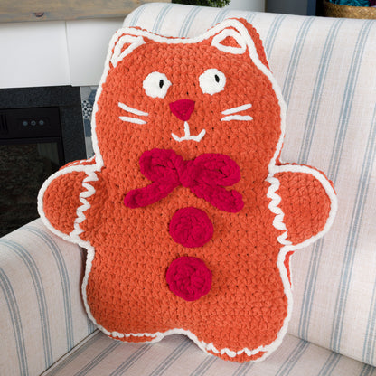Bernat Crochet Gingercat Pillow Bernat Crochet Gingercat Pillow