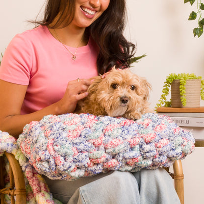 Bernat Quick Crochet Lumbar Pillow Bernat Quick Crochet Lumbar Pillow