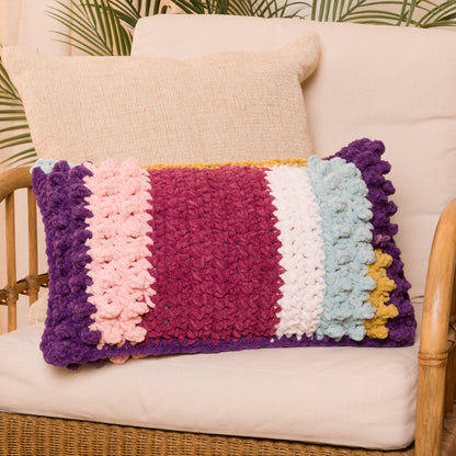 Bernat Striping Comfort Crochet Pillows Bernat Striping Comfort Crochet Pillows