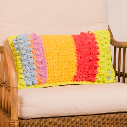 Bernat Striping Comfort Crochet Pillows Bernat Striping Comfort Crochet Pillows
