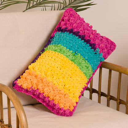 Bernat Striping Comfort Crochet Pillows Bernat Striping Comfort Crochet Pillows