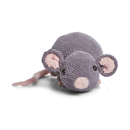 Bernat Crochet Pizza Rat Crochet Toy made in Bernat Blanket Yarn