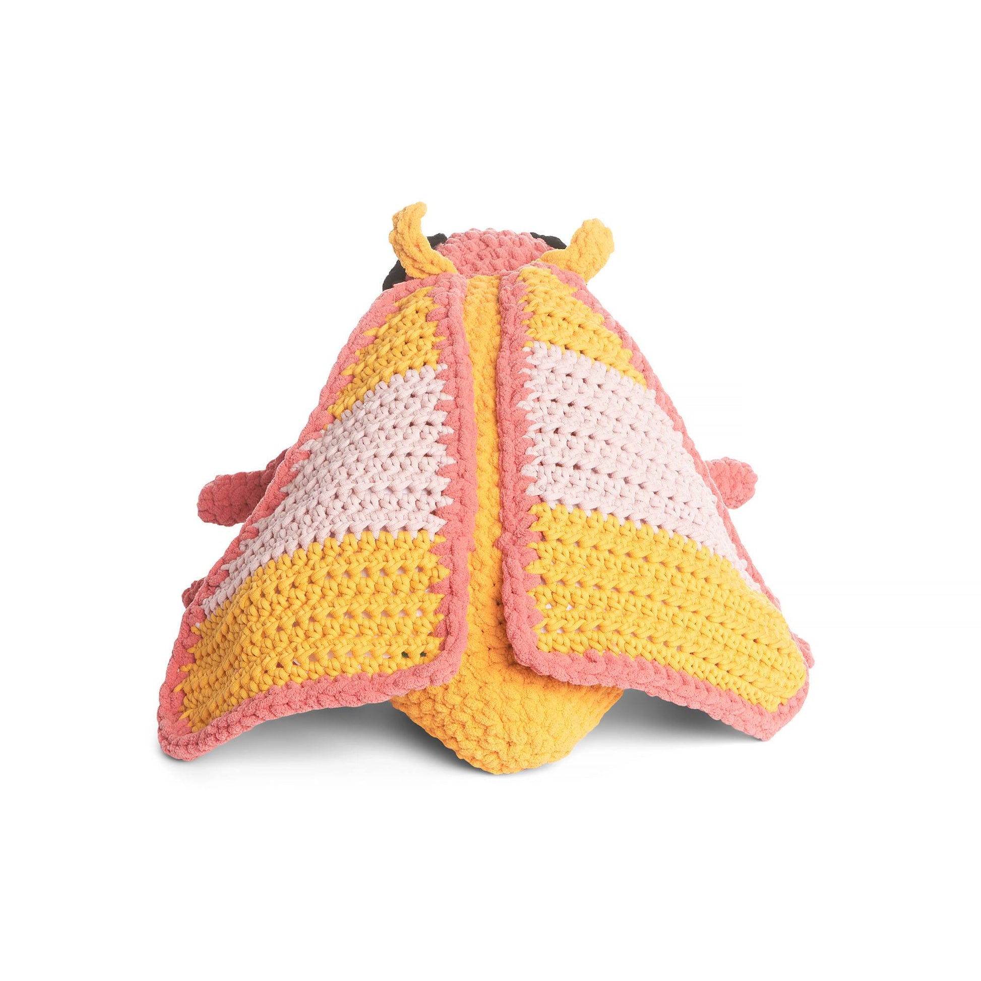 Free Bernat Petal the Rosy Maple Moth Crochet Plush Pattern