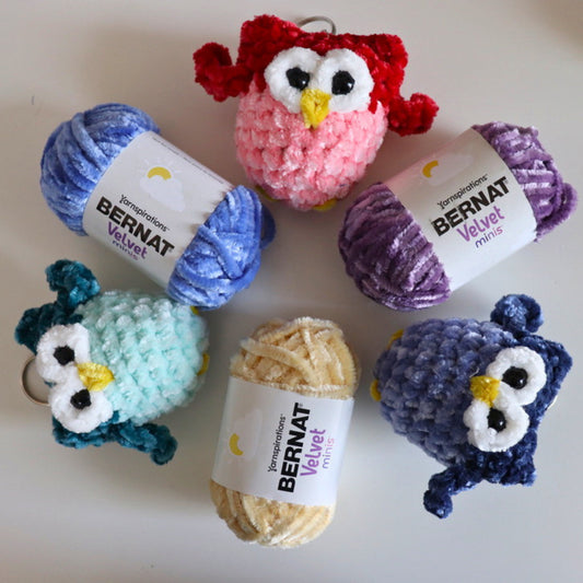 Bernat Crochet Mini Owl Keychain