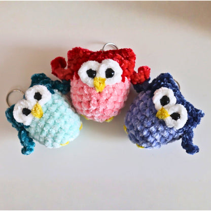 Bernat Crochet Mini Owl Keychain Bernat Crochet Mini Owl Keychain