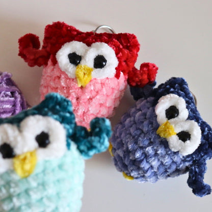 Bernat Crochet Mini Owl Keychain Bernat Crochet Mini Owl Keychain