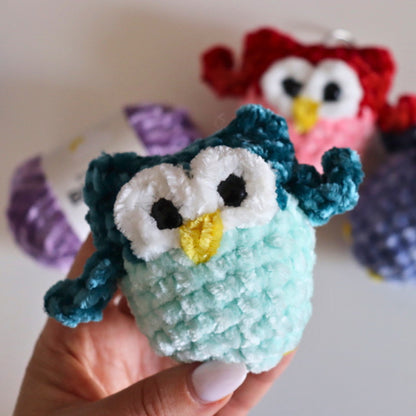 Bernat Crochet Mini Owl Keychain Bernat Crochet Mini Owl Keychain
