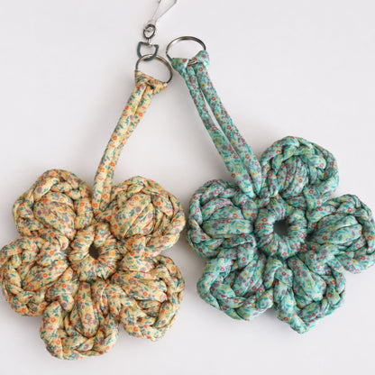 Bernat Fab Crochet Flower Keychain All Variants